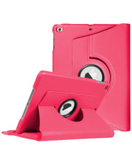 Microsonic Apple iPad 9.7 2018 (A1893-A1954) Kılıf 360 Dönerli Stand Deri (Pembe)