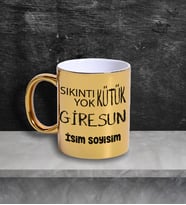 Giresun Temalı Kişiye Özel İsim ve/veya Fotoğraflı Kupa Bardak No:X025-028 (Gold)