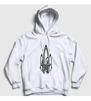 Presmono Unisex Beyaz Logo Müzik At The Gates Kapüşonlu Sweatshirt 510449tt (Beyaz)