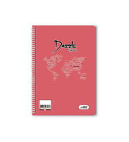 Düz 40 Yaprak Spiralli Defter A4 Boy Plastik Kapak (1 Adet ) (Mercan)