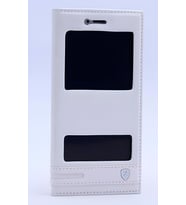 Huawei P9 Lite Kılıf Pencereli Elite Kapaklı Kılıf (Beyaz)