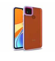 Xiaomi Redmi 9C Kılıf Case, Kamera Lens Korumalı Elektroplatin Kaplama Sert PC Koruyucu Colourful Platinum Serisi (Lila)