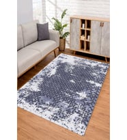 Dijital Kaymaz Taban Yıkanabilir Renkli Salon Halısı Mutfak Halısı Yolluk ND-SD-892 (Mavi)