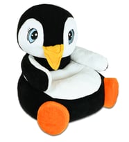 Penguen Pelüş Bebek Çocuk Koltuğu (Beyaz - Siyah - Turuncu)