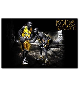 Cakapuzzle Kobe Bryant Los Angeles Lakers  Puzzle Yapboz MDF (Ahşap) (255 Parça)