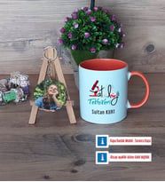 Patoloji Teknikeri Kupa Bardak Beyaz ve Fotoğraflı Ahşap Anahtarlık Hediye Tıp Bayramı Hediyesi (Model 13)