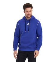 Snowboard Nakış Logo Baskılı Gri Sweatshirt (Mor)