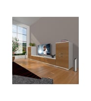 Decoraktiv Eko On2 Slm Std Tv Ünitesi Tv Sehpası (Beyaz - Ceviz)