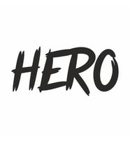 Hero Araba Sticker siyah 17x8 CM (Siyah)