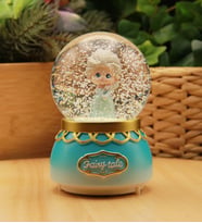 Disneyland Peri Masalı Işıklı ve Müzikli Kar Küresi Büyük Boy (Gri)