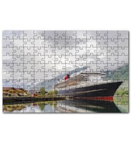 Cakapuzzle Adriyatik Denizinde Cruise Gemisi Bulutlar Puzzle Yapboz MDF (Ahşap) (1000 Parça)