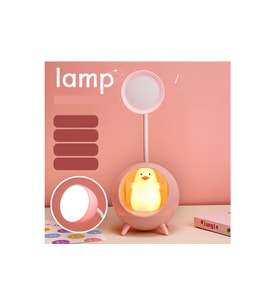 Livava Penguen Masa Lambası, Beyaz, 21x9 (Pembe)