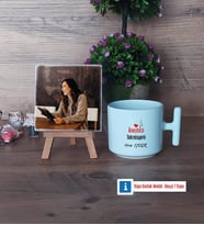 Anestezi Teknisyeni Fotoğraflı Dekoratif Taş, Kupa Bardak Beyaz Hediye Anestezi Teknisyenine Tıp Bayramı Hediyesi (Model 12)