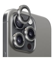ALLY iPhone 15 Pro/15 Pro Max Kamera Lens Koruma Cami (Gri)