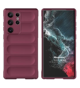 Microsonic Samsung Galaxy S24 Ultra Kılıf Oslo Prime Yeşil (Bordo)