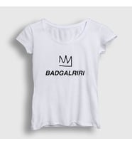 Presmono Kadın Sarı Badgalriri Rihanna T-Shirt 330349tt (Beyaz)