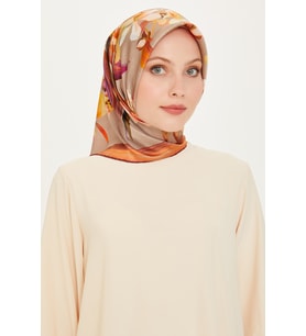 DJ SAF İPEK EŞARP 9215D (S)  ( SURA)- E24K9215D01-2 (Taş)