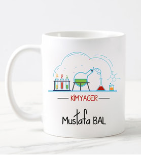 Kimyager Kupa Bardağı (Beyaz)