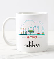 Kimyager Kupa Bardağı (Beyaz)