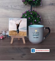 Uçak Mühendisi Fotoğraflı Dekoratif Taş, Kupa Bardak Beyaz Hediye (Model 10)