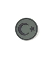 Yuvarlak Türk Bayrağı Tactical Patch - Peç (Haki)