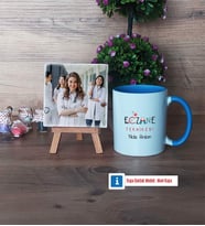 Eczane Teknikeri Fotoğraflı Dekoratif Taş, Kupa Bardak Beyaz Hediye (Model 4)