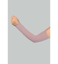 Boncuklu Pratik Tesettür İnci Kolluk Penye Namaz Kolluğu (Pembe)