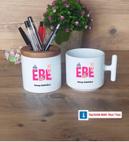 Ebe Kalemlik, Kupa Bardak T Kişiye Özel Hediye (Model 1)