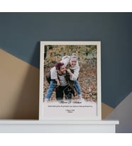 KİŞİYE ÖZEL FOTOĞRAFLI YILDIZ HARİTASI (Beyaz)