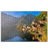 Cakapuzzle Goisern Hallstättersee Avusturya Doğada Evler Görseli  Puzzle Yapboz MDF (Ahşap) (500 Parça)