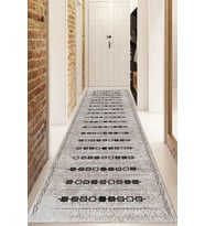 Dijital Baskılı Kaymaz Taban Yıkanabilir Modern Yolluk Ve Koridor Halısı NDU-SD-1011 (Çok Renkli)