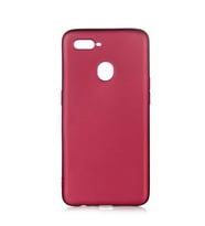 Oppo A12 Kamera Çıkıntılı Mat Soft Esnek Silikon Kılıf (Mürdüm)