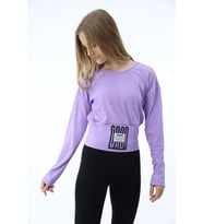 Toontoy Kız Çocuk Baskılı Sweatshirt (Lila)