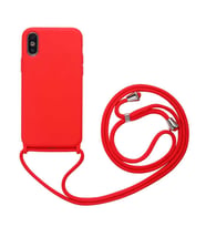 Uyumlu Model Apple iPhone XS 5.8 Kılıf Lansman İpli Kılıf (Kırmızı)