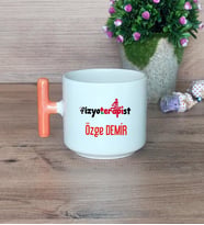 Fizyoterapist Hediye Sepeti Kupa Bardak T Kulplu, Kalemlik ve Ahşap Telefon Standı Tıp Bayramı Hediyesi (Model 7)