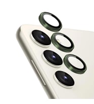 Microsonic Samsung Galaxy S24 Tekli Kamera Lens Koruma Camı Lila (Koyu Yeşil)