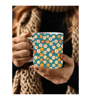 Çiçek Modellerinde 3 Boyutlu Tasarım Seramik Kupa Mug - Hediyelik Kupa Bardak (11)