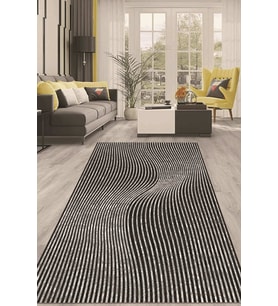 Dijital Kaymaz Taban Yıkanabilir Modern Renkli Salon Halısı Mutfak Halısı Yolluk ND-HT-910 (Gri)