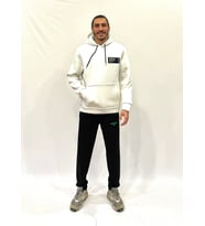 Erkek Kapşonlu Rahat Kalıp İçi Polarlı 3 iplik Tokyo Baskılı SweatShırt spr24sw05 (Ekru)