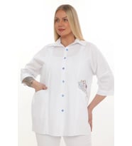 Büyük Beden Cepli Cotton Gömlek