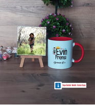 Evin Prensi Fotoğraflı Dekoratif Taş, Kupa Bardak Beyaz Hediye (Model 2)