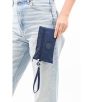 Klinkır El Çantası Cüzdan Kalemlik Fonksiyonel Kullanım Kalem Kutusu 20*12 Cm Makyaj Çantası (Lacivert)