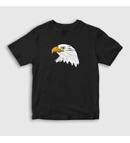 Presmono Unisex Çocuk Beyaz Eagle Kartal T-Shirt 314068tt (Siyah)