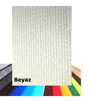 BEYLİNİ Halıfleks Zemin Yer Kaplama 3 mm Kalınlığında Rip Halı Duvardan Duvara Halıflex Organizasyon Davet (Beyaz)