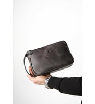 Moon Bag 4381 Hakiki Deri Unisex El Çantası (Antrasit)