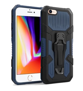 Apple iPhone 7 / iPhone 8 Zırh Tank Kılıf Yüksek Koruma (Mavi)
