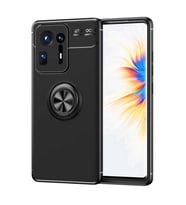 Xiaomi Mi Mix 4 Kılıf Yüzüklü Magnetli Ravel Case (Siyah)
