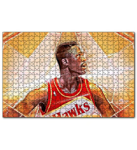 Cakapuzzle Dominique Wilkins Hawks Basketbol  Puzzle Yapboz MDF (Ahşap) (255 Parça)