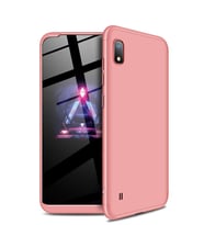 Microsonic Samsung Galaxy A10 Kılıf Double Dip 360 Protective (Rose)