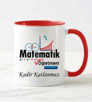 Matematik Öğretmeni  Kupa Bardağı (Kırmızı)